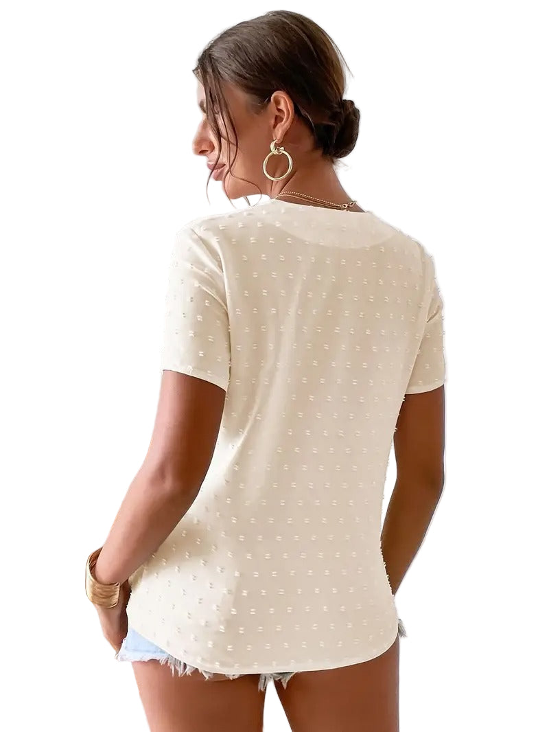 Casual Dot Short Sleeve Shirt