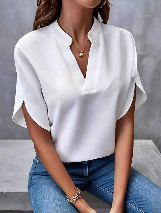 Soft V-Neck Blouse for Women