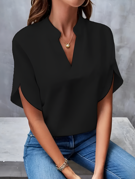 Soft V-Neck Blouse for Women