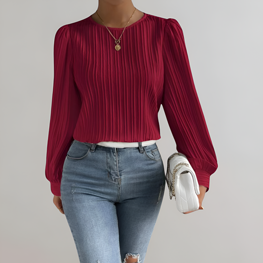 Elegant Long Sleeve Blouse